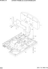 UPPER FRAME & COUNTERWEIGHT