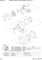 TRAVEL REDUCTION GEAR(TYPE 2 & 3)