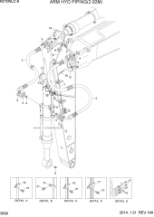 ARM HYD PIPING(2.92M)