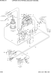 UPPER HYD PIPING(ADJUST BOOM)