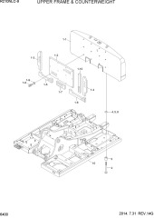 UPPER FRAME & COUNTERWEIGHT