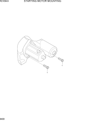STARTING MOTOR MOUNTING