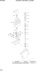 DOZER CONTROL LEVER