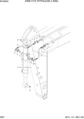 ARM HYD PIPING(2.40M)