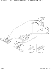 FR OUTRIGGER PIPING(4 OUTRIGGER, #0286-)