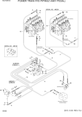 POWER TRAIN HYD PIPING(1-WAY PEDAL)