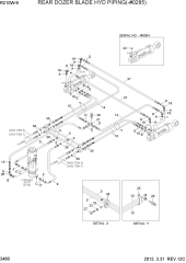 REAR DOZER BLADE HYD PIPING(-#0285)