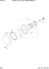 REAR AXLE HUB CARRIER(#0011-)