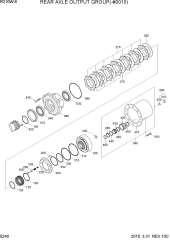 REAR AXLE OUTPUT GROUP(-#0010)