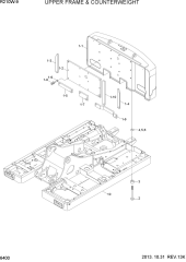 UPPER FRAME & COUNTERWEIGHT