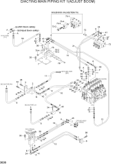 D/ACTING MAIN PIPING KIT 1(ADJUST BOOM)