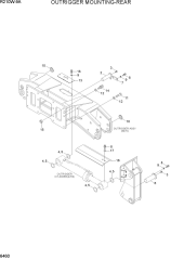 OUTRIGGER MOUNTING-REAR