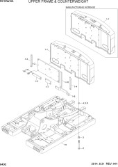 UPPER FRAME & COUNTERWEIGHT