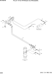 PILOT HYD PIPING(4 OUTRIGGER)