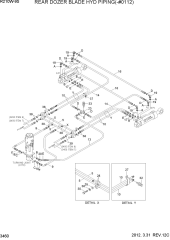 REAR DOZER BLADE HYD PIPING(-#0112)