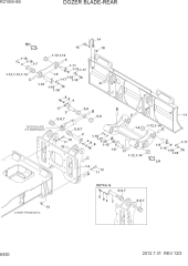 DOZER BLADE-REAR