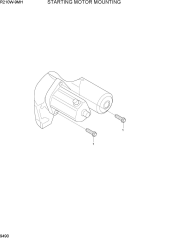 STARTING MOTOR MOUNTING