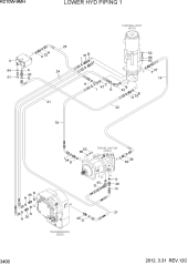 LOWER HYD PIPING 1(-#0003)