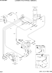 LOWER HYD PIPING 1(#0004-)