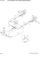 RR OUTRIGGER PIPING(4 OUTRIGGER, #0004-)