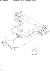 REAR DOZER BLADE HYD PIPING