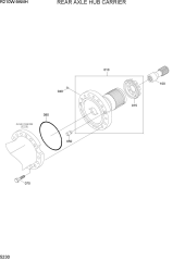 REAR AXLE HUB CARRIER