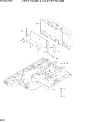 UPPER FRAME & COUNTERWEIGHT