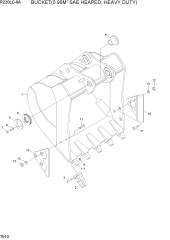 BUCKET(0.90M3 SAE HEAPED, HEAVY DUTY)