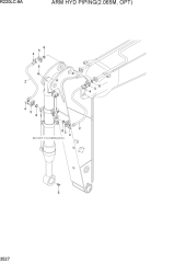 ARM HYD PIPING(2.065M, OPT)