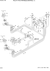 PILOT HYD PIPING(CONTROL 1, #3529-)