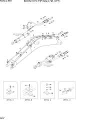 BOOM HYD PIPING(4.7M, OPT)