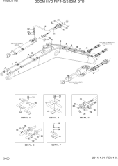 BOOM HYD PIPING(5.68M, STD)