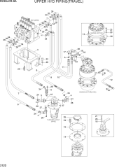 UPPER HYD PIPING(TRAVEL)