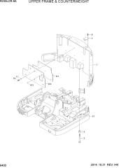 UPPER FRAME & COUNTERWEIGHT
