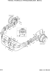 TRAVEL HYDRAULIC PIPING(H/WALKER,-#0372)