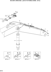 BOOM GREASE LUB SYSTEM(5.85M, STD)