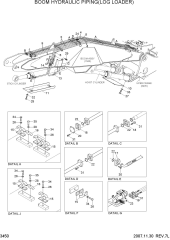 BOOM HYDRAULIC PIPING(LOG LOADER)