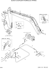 QUICK COUPLER HYDRAULIC PIPING