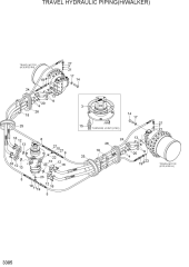 TRAVEL HYDRAULIC PIPING(HIGH WALKER)