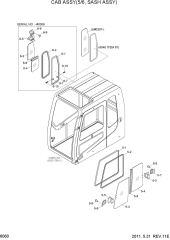 CAB ASSY(5/6, SASH ASSY)