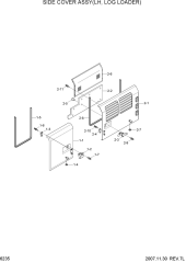 SIDE COVER ASSY(LH, LOG LOADER)