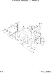 SIDE COWL ASSY(RH, LOG LOADER)