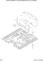 UPPER FRAME & COUNTERWEIGHT(LOG LOADER)