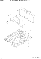 UPPER FRAME & COUNTERWEIGHT