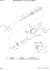 BOOM SAFETY LOCK CYLINDER
