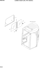 CABIN ASSY(3/5, RH SASH)