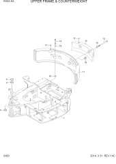 UPPER FRAME & COUNTERWEIGHT