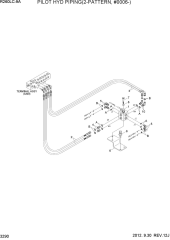 PILOT HYD PIPING(2-PATTERN, #0006-)