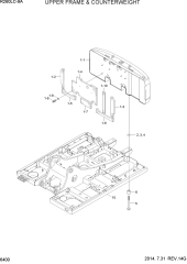 UPPER FRAME & COUNTERWEIGHT