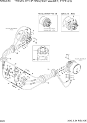 TRAVEL HYD PIPING(HIGH WALKER, TYPE 4,5)